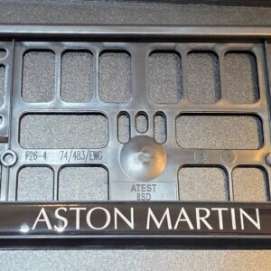 2 x 3D GEL ( Aston Martin  )number plate surround frame holder
