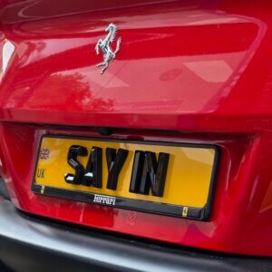 DIAMOND BEVELED NUMBER PLATES 18MM THICK ( 100% ROAD LEGAL & MOT COMPLIANT )